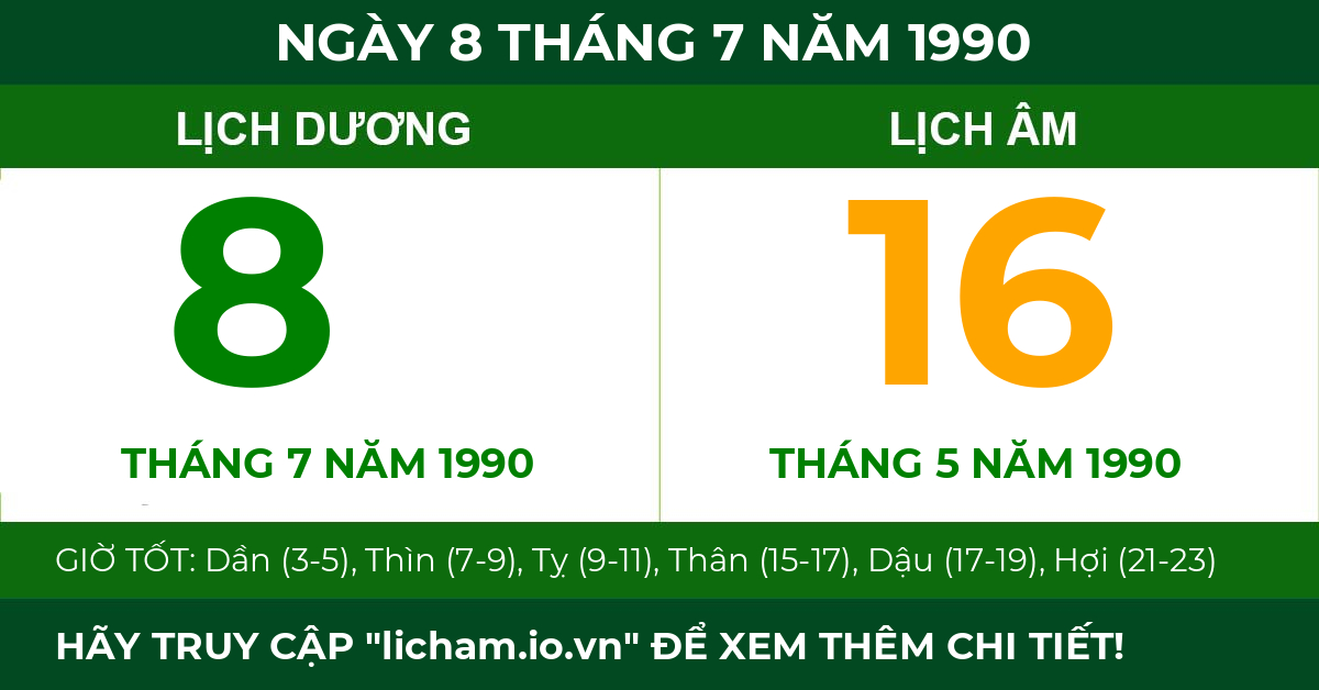 lịch âm ngày 8 tháng 7 năm 1990