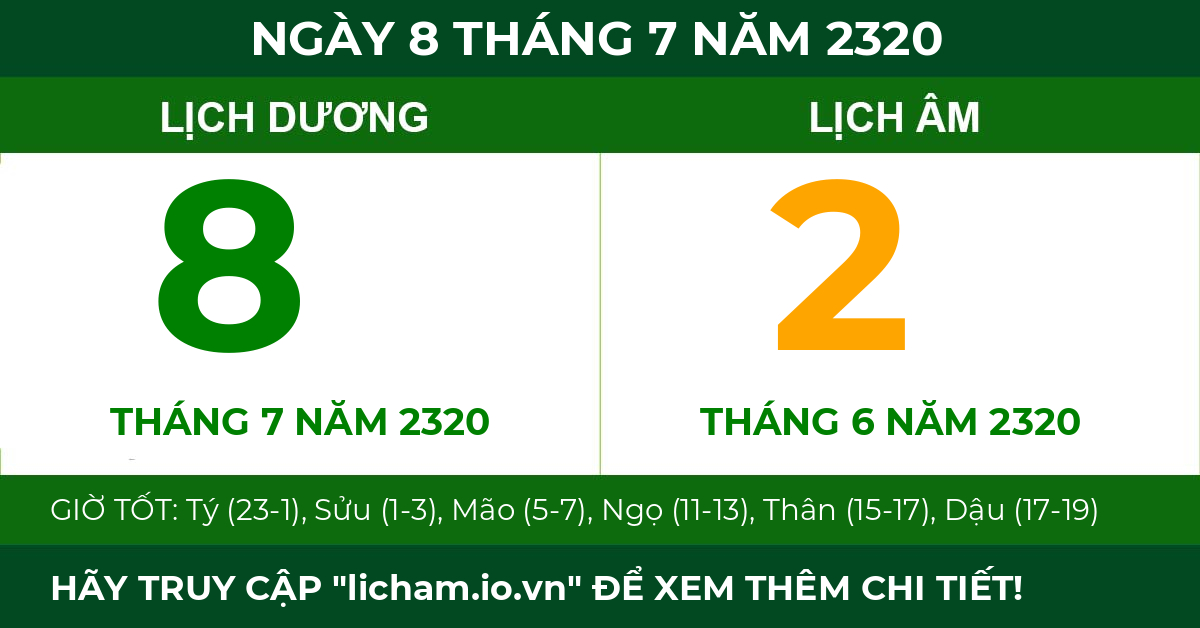 lịch âm ngày 8 tháng 7 năm 2320