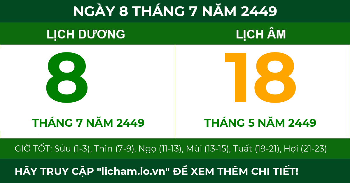 lịch âm ngày 8 tháng 7 năm 2449