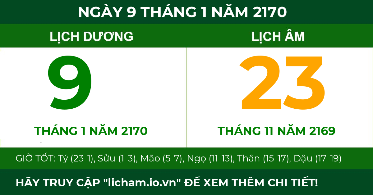 lịch âm ngày 9 tháng 1 năm 2170