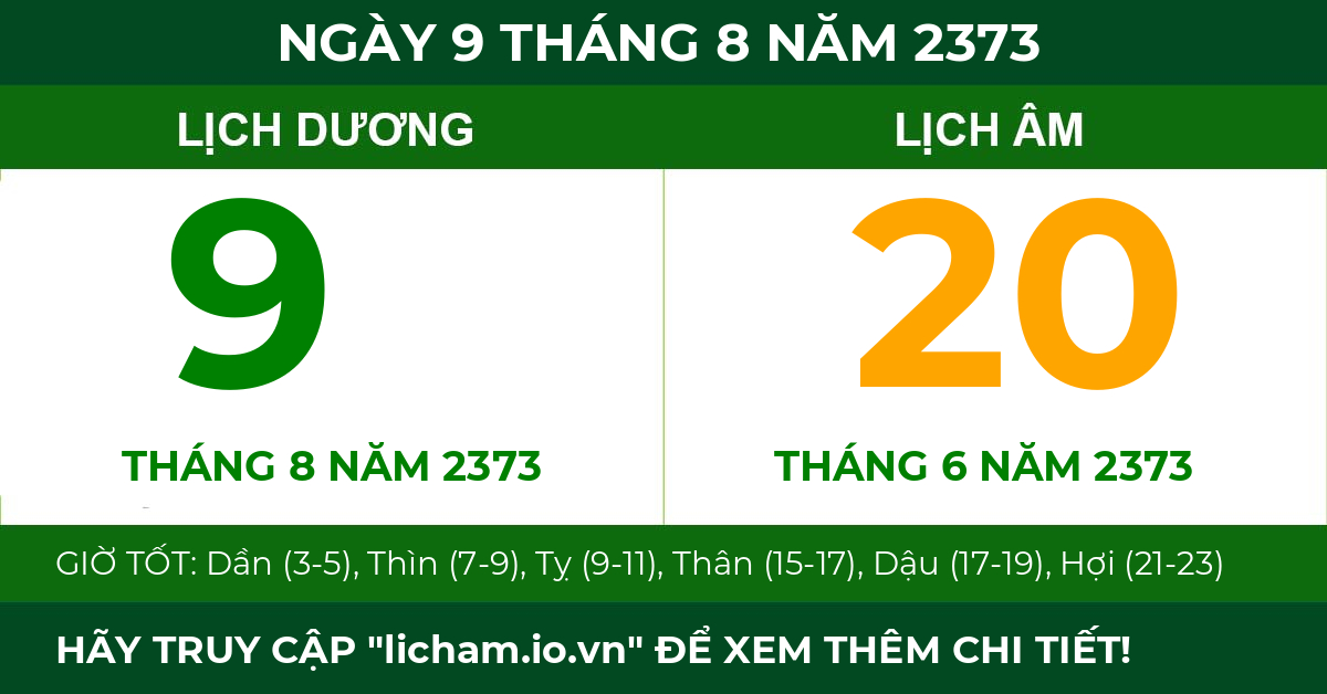 lịch âm ngày 9 tháng 8 năm 2373